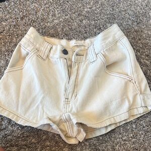 PacSun Women's Off-White Jean Shorts